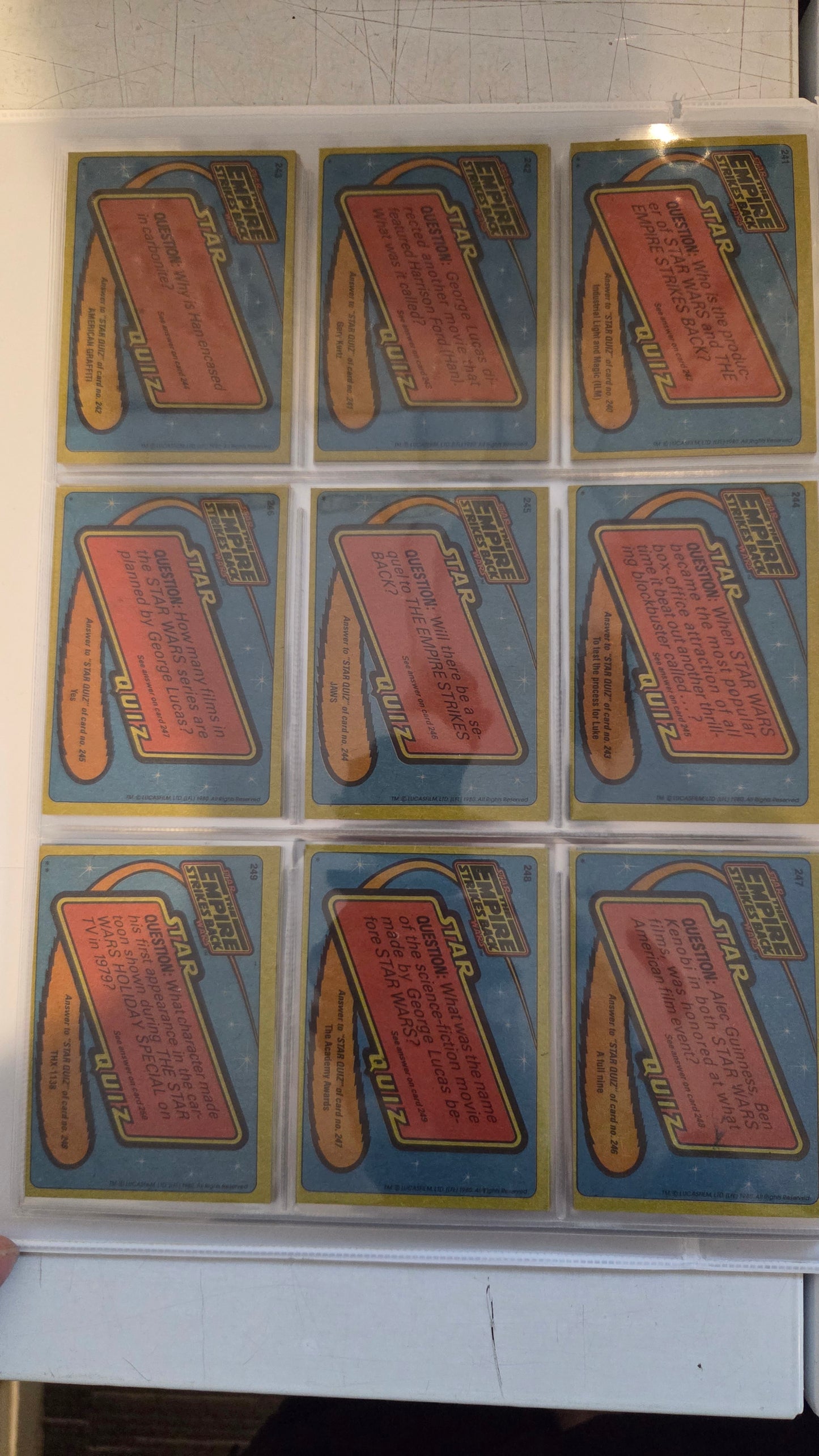 1980 Topps Star Wars - The Empire Strikes Back Picture Cards - Series 2