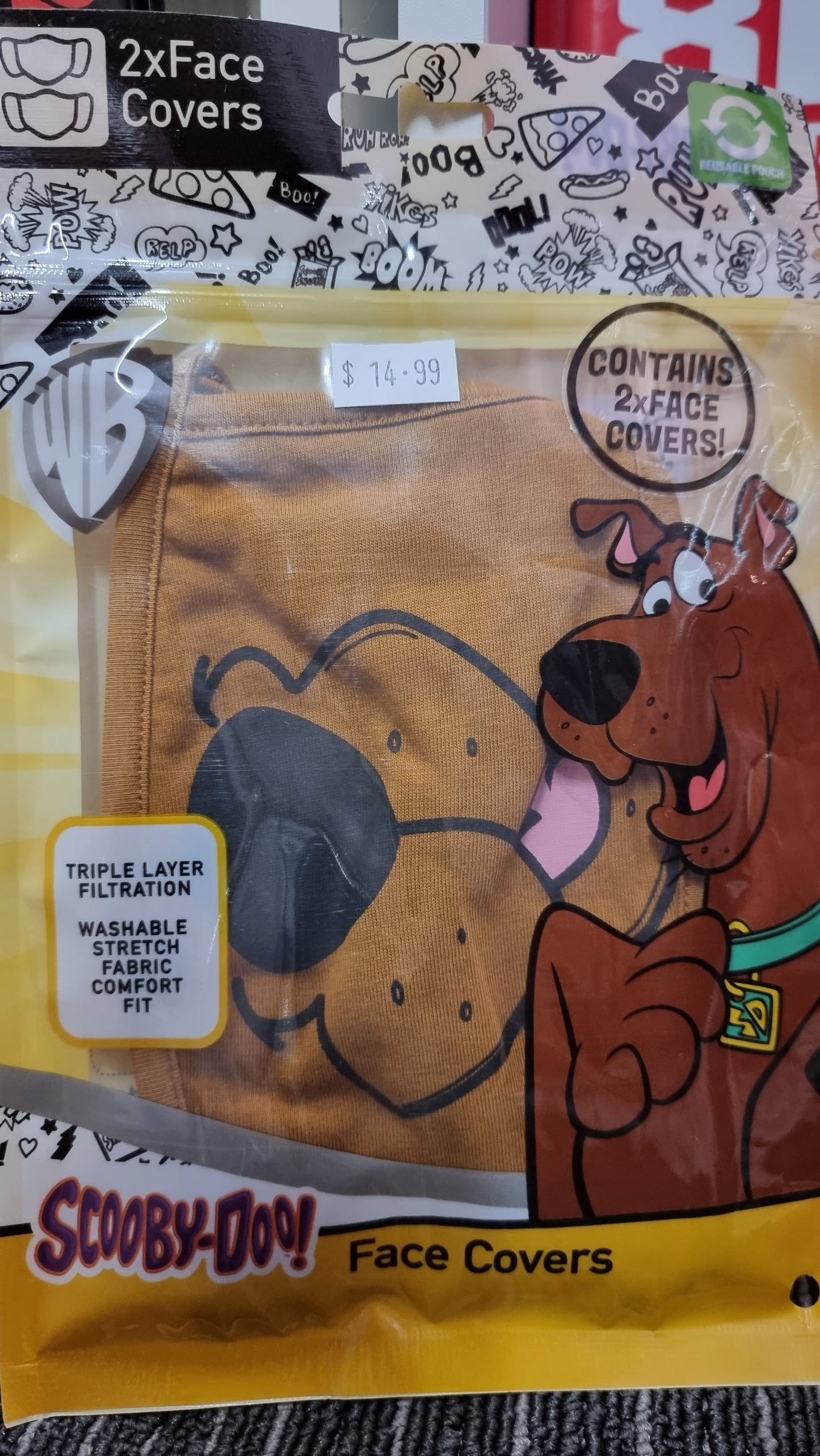 PRINTED FACE MASKS - 2 pack