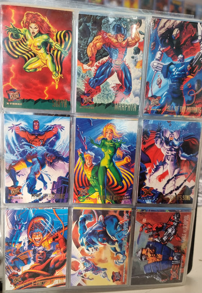 X-MEN - Fleer Ultra 1995 Set w/Official Collector's Folder - 97% Complete