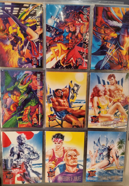 X-MEN - Fleer Ultra 1995 Set w/Official Collector's Folder - 97% Complete