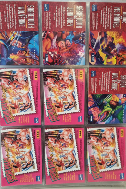 X-MEN - Fleer Ultra 1995 Set w/Official Collector's Folder - 97% Complete