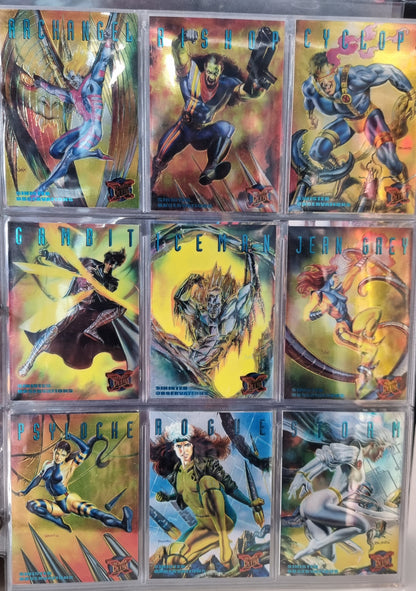 X-MEN - Fleer Ultra 1995 Set w/Official Collector's Folder - 97% Complete