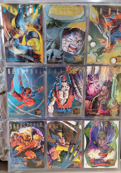 X-MEN - Fleer Ultra 1995 Set w/Official Collector's Folder - 97% Complete