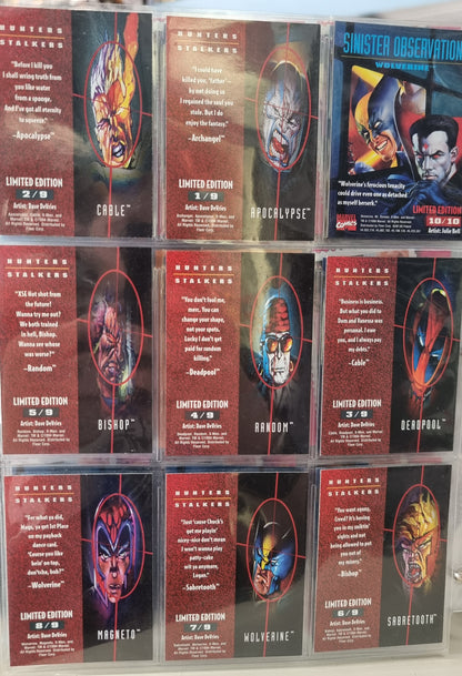 X-MEN - Fleer Ultra 1995 Set w/Official Collector's Folder - 97% Complete