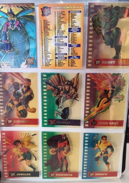 X-MEN - Fleer Ultra 1995 Set w/Official Collector's Folder - 97% Complete