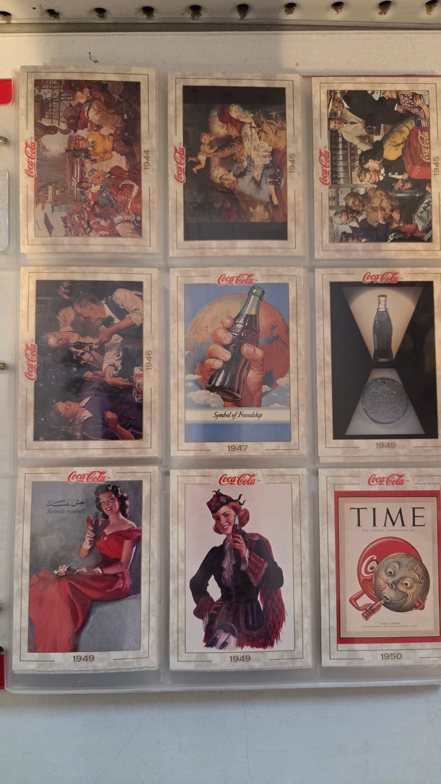 1993/94 Collect-A-Card COCA-COLA Collection - Complete Series 1/2/3 & Coke Caps