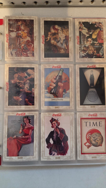 1993/94 Collect-A-Card COCA-COLA Collection - Complete Series 1/2/3 & Coke Caps