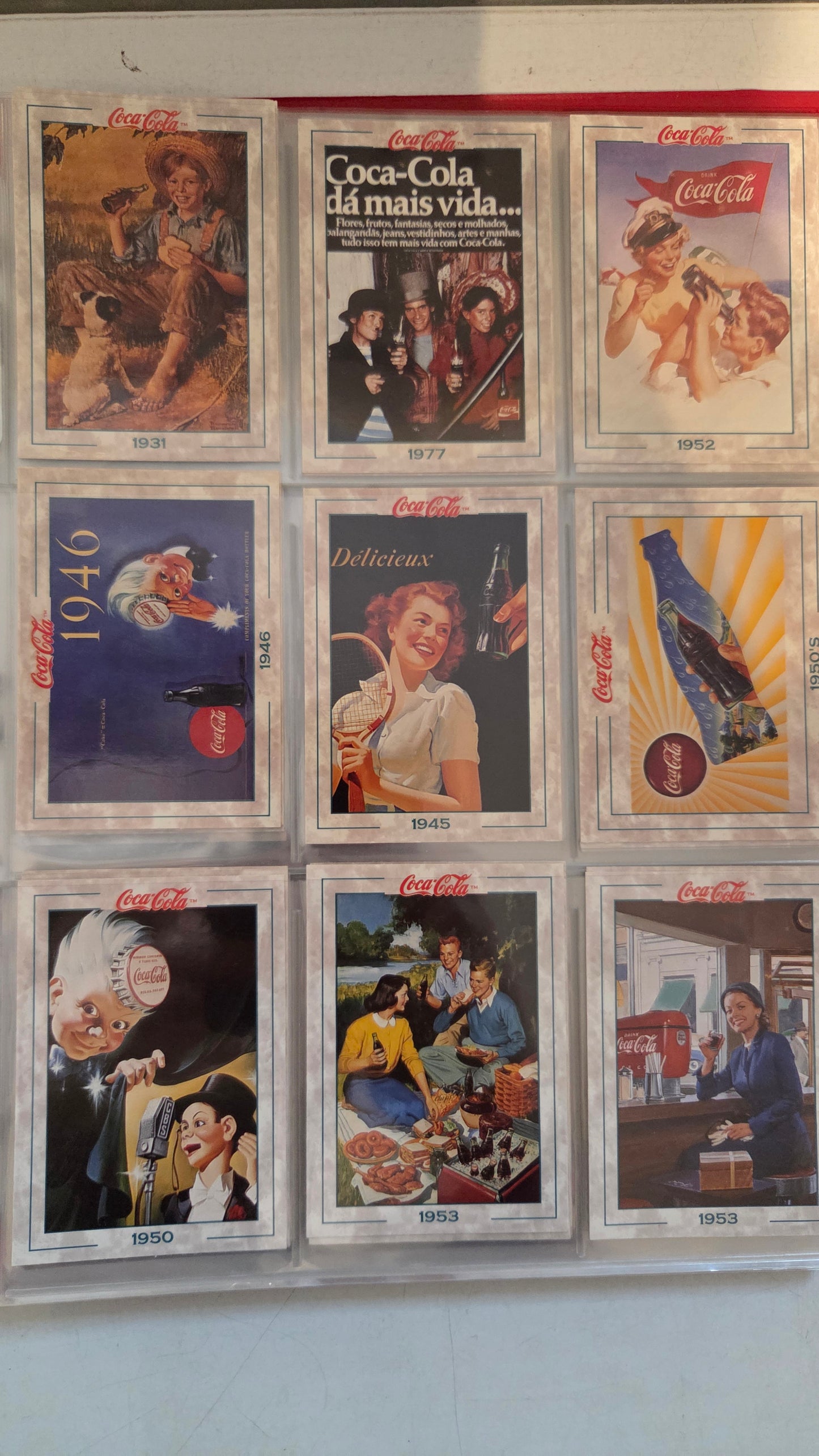 1993/94 Collect-A-Card COCA-COLA Collection - Complete Series 1/2/3 & Coke Caps