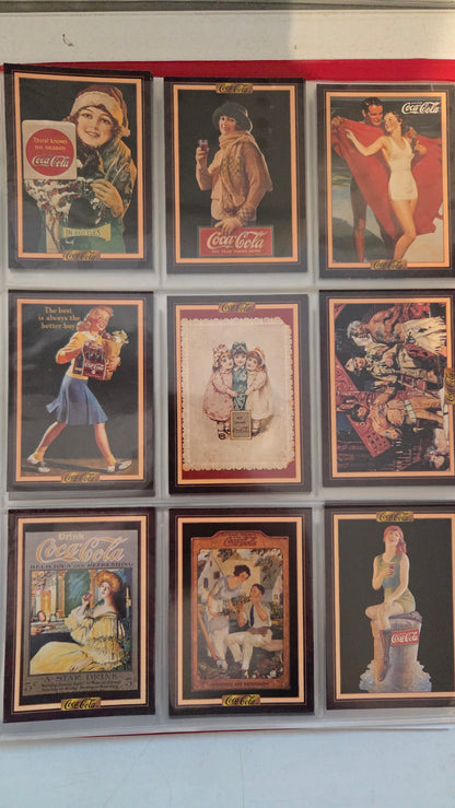1993/94 Collect-A-Card COCA-COLA Collection - Complete Series 1/2/3 & Coke Caps