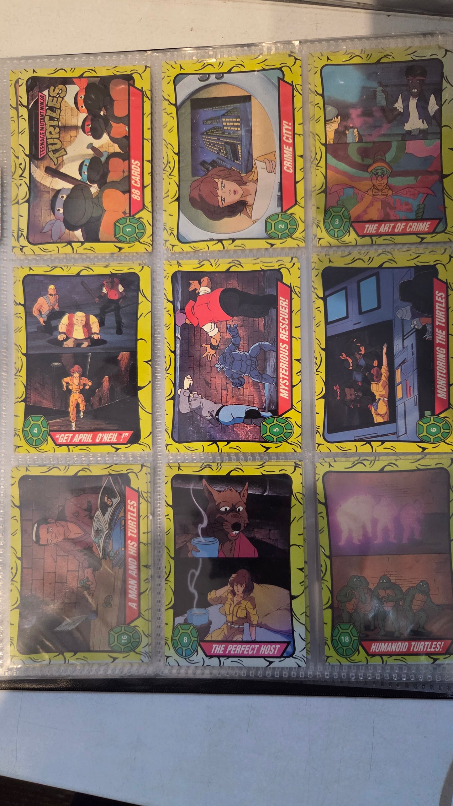 1989 Topps Teenage Mutant Ninja Turtles Trading Cards - Assorted Lot