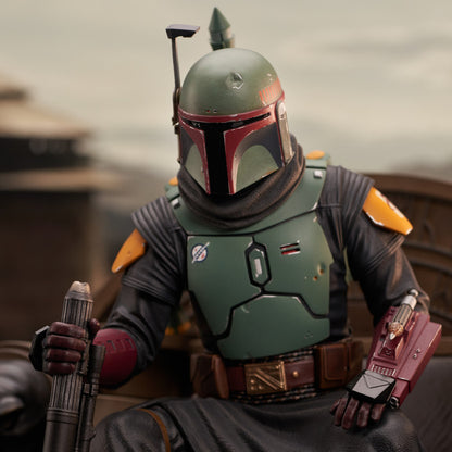 Star Wars: The Mandalorian - Boba Fett (on Throne Statue) Premier Collection Statue [CLICK AND COLLECT ONLY]