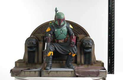 Star Wars: The Mandalorian - Boba Fett (on Throne Statue) Premier Collection Statue [CLICK AND COLLECT ONLY]