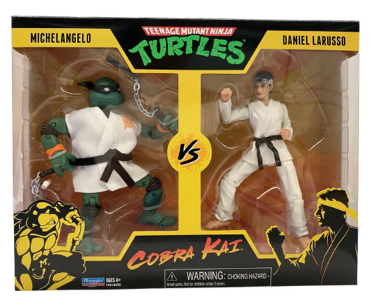 Michelangelo vs Daniel LaRusso TMNT vs Cobra Kai 2-Pack 6" Figure