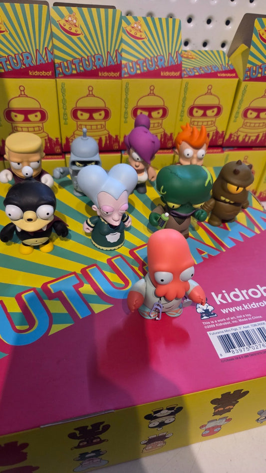 Kidrobot Futurama Collectable Figures - Complete set Series 1 incl. Display Box