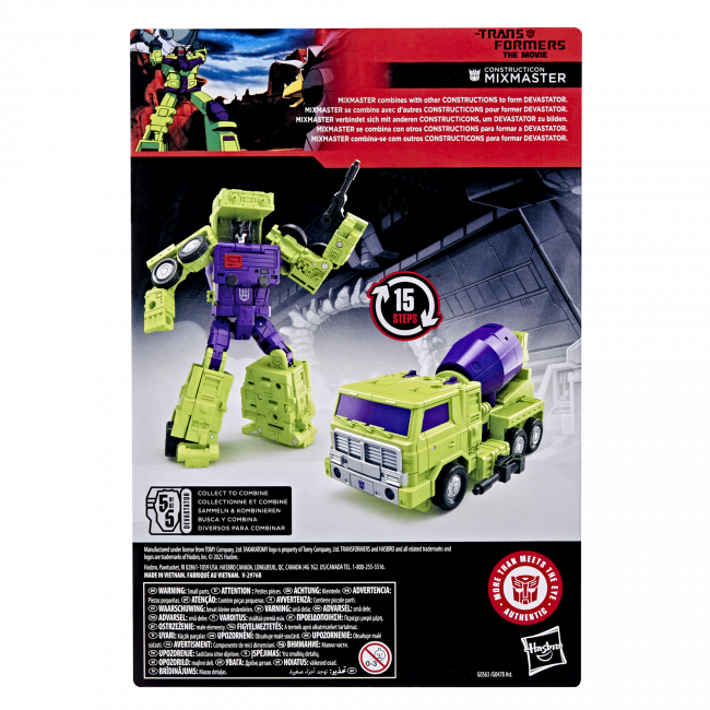 *PRE-ORDER [SEPTEMBER 2025]* Transformers Studio Series Voyager Class The Transformers: The Movie Constructicon MIXMASTER