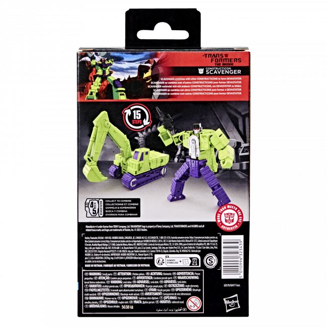 *PRE-ORDER [SEPTEMBER 2025]* Transformers Studio Series Deluxe Class The Transformers: The Movie Constructicon SCAVENGER