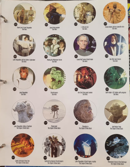 Star Wars TAZOS in Collector's Album