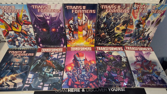 TRANSFORMERS - MORE THAN MEETS THE EYE IDW - COMPLETE RUN TPB VOL 1 - 10 OOP